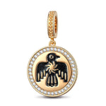 XL Size Thundercloud Elf Tarnish-resistant Silver Dangle Charms With Enamel In 14K Gold Plated For Men