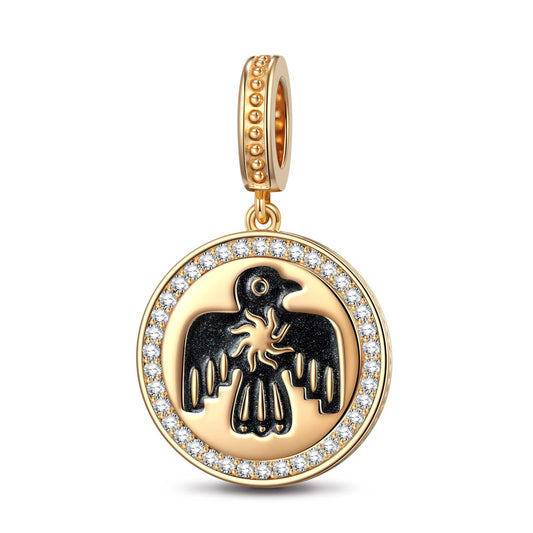 gona- XL Size Thundercloud Elf Tarnish-resistant Silver Dangle Charms With Enamel In 14K Gold Plated For Men