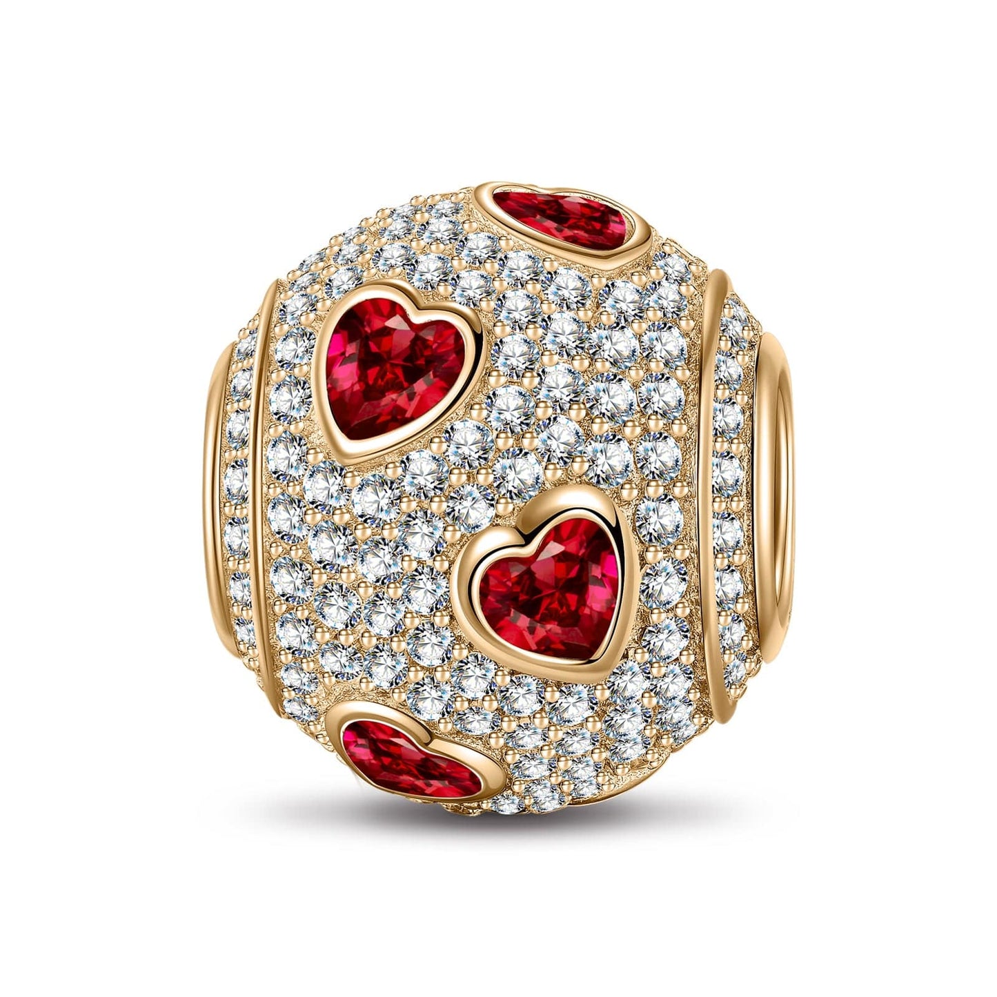 Little Sweetheart Tarnish-resistant Silver Charms In 14K Gold Plated