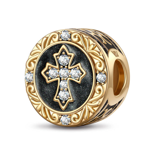 gona- XL Size Imperial Medal Tarnish-resistant Silver Charms With Enamel In 14K Gold Plated For Men