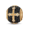 XL Size Imperial Faith Tarnish-resistant Silver Charms In 14K Gold Plated For Men