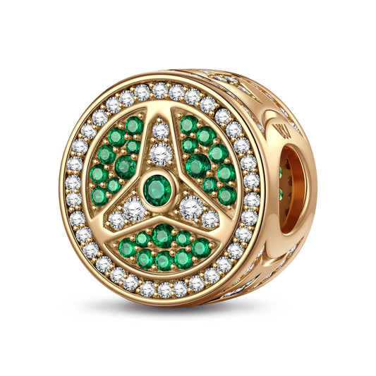 gona- XL Size StarDrive Tarnish-resistant Silver Charms In In 14K Gold Plated For Men