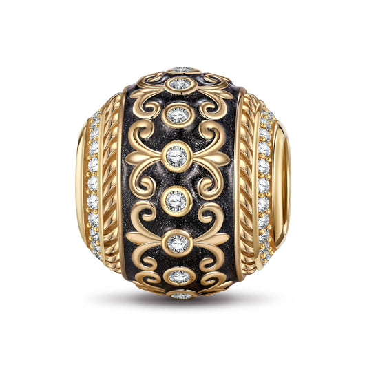 gona- XL Size Glory Tarnish-resistant Silver Charms With Enamel In 14K Gold Plated For Men