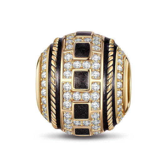 gona- XL Size Wasteland Tarnish-resistant Silver Charms With Enamel In 14K Gold Plated For Men
