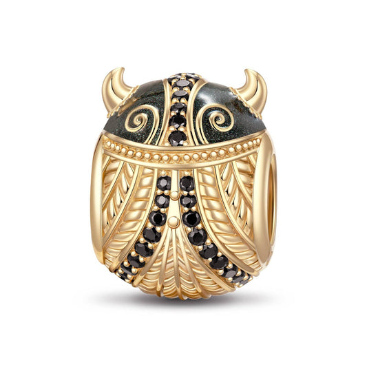 gona- XL Size Patron Saint Tarnish-resistant Silver Charms With Enamel In 14K Gold Plated For Men