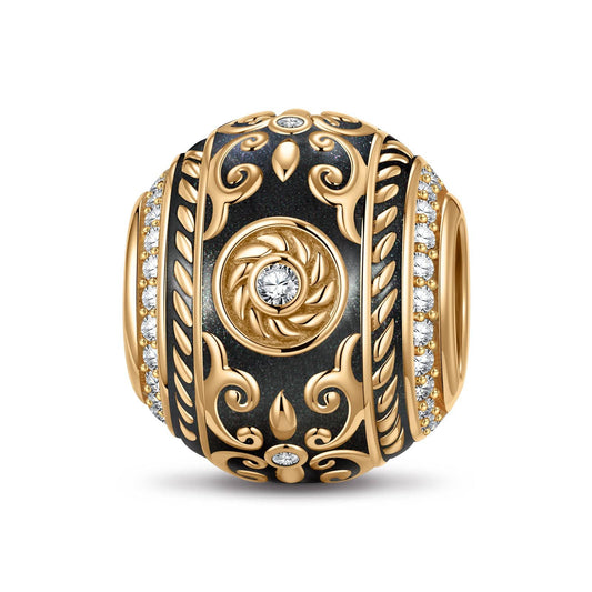 gona- XL Size Holy Glory Tarnish-resistant Silver Charms With Enamel In 14K Gold Plated For Men