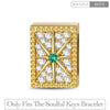 Shining Octagram Tarnish-resistant Silver Rectangular Charms In 14K Gold Plated