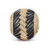 Support and Confrontation XL Size Tarnish-resistant Silver Charms With Enamel In 14K Gold Plated For Men