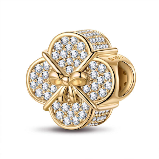 gona- Lucky Gift Tarnish-resistant Silver Charms in Two-Tone Plating