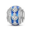 Love Flows Endlessly Tarnish-resistant Silver Lucky Charms With Enamel In White Gold Plated
