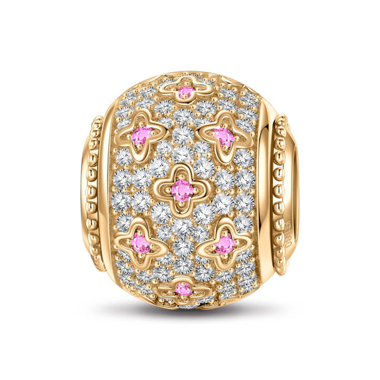 gona- Starlight Clover Tarnish-resistant Silver Lucky Charms In 14K Gold Plated