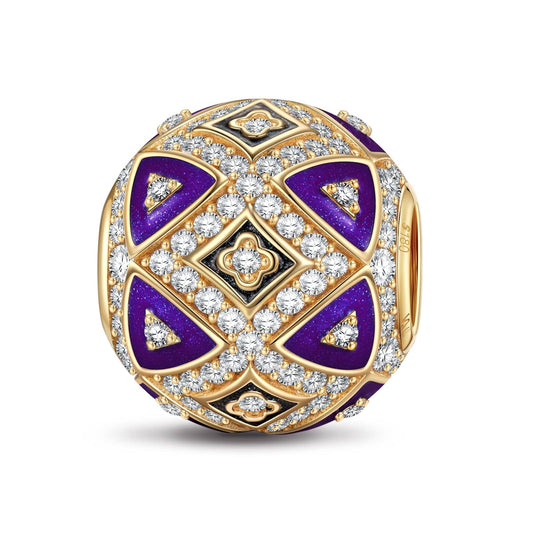gona- The Riverside Windows Tarnish-resistant Silver Charms With Enamel In 14K Gold Plated