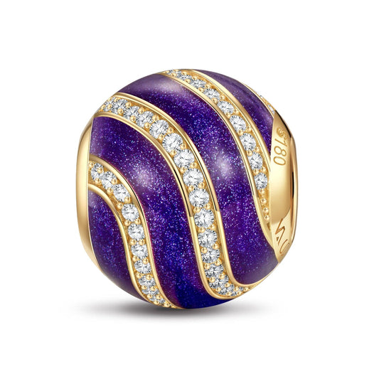 gona- Ripples of Venice Tarnish-resistant Silver Charms With Enamel In 14K Gold Plated