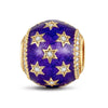 Starlit Vista of Venice Tarnish-resistant Silver Charms With Enamel In 14K Gold Plated