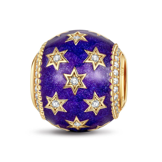 gona- Starlit Vista of Venice Tarnish-resistant Silver Charms With Enamel In 14K Gold Plated