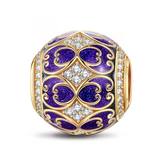 gona- Swaying Gondola Tarnish-resistant Silver Charms With Enamel In 14K Gold Plated