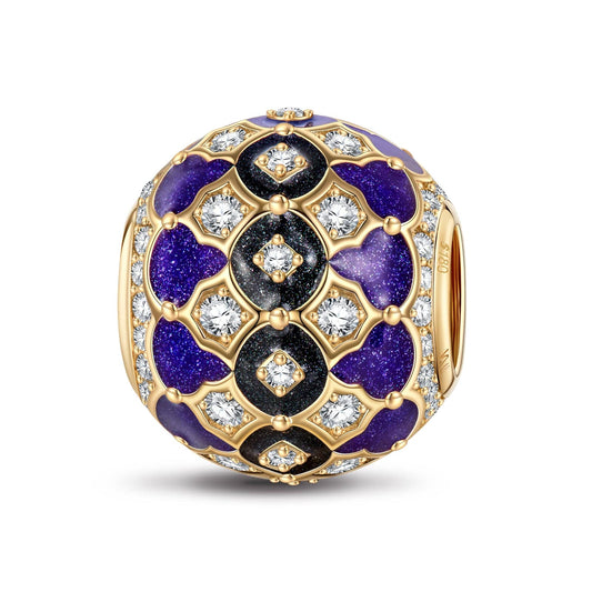 gona- The Sunset Veranda Tarnish-resistant Silver Charms With Enamel In 14K Gold Plated