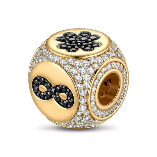 gona- A Path to Luck Tarnish-resistant Silver Charms In 14K Gold Plated