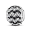 XL Size Tarnish-resistant Silver Charms In Two-Tone Plating For Men