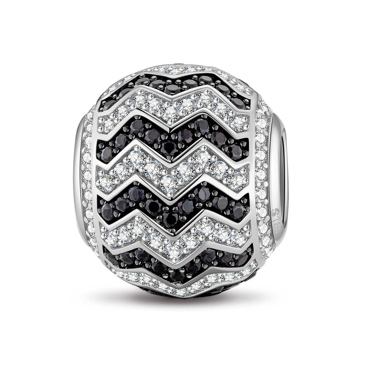 XL Size Tarnish-resistant Silver Charms In Two-Tone Plating For Men