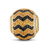 XL Size Tarnish-resistant Silver Charms In Two-Tone Plating For Men