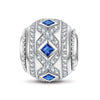 Star Halo Tarnish-resistant Silver Lucky Charms In White Gold Plated