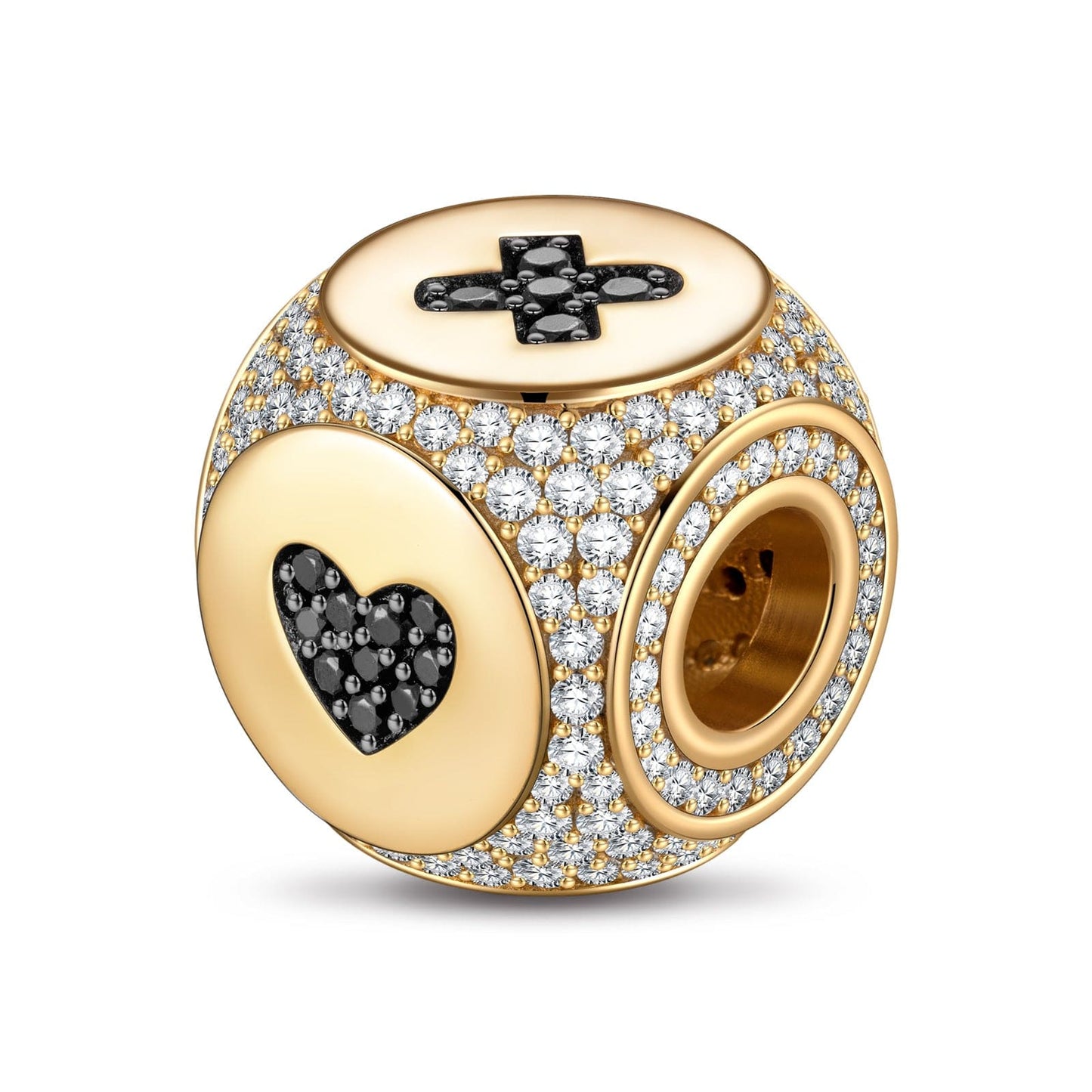 Machinery and Humanity Tarnish-resistant Silver Charms In 14K Gold Plated