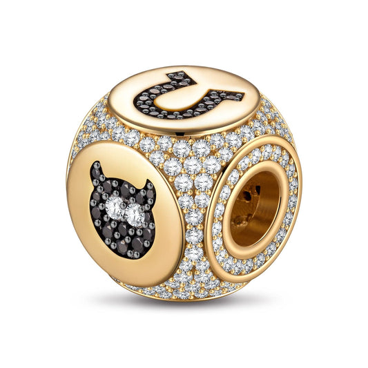 gona- Fate and Choice Tarnish-resistant Silver Charms In 14K Gold Plated