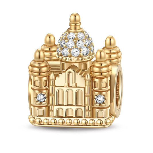 gona- Basilica of the Sacred Heart Tarnish-resistant Silver Charms In 14K Gold Plated