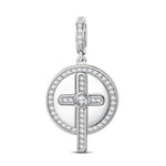 Sacred Overflow Tarnish-resistant Silver Dangle Charms In White Gold Plated