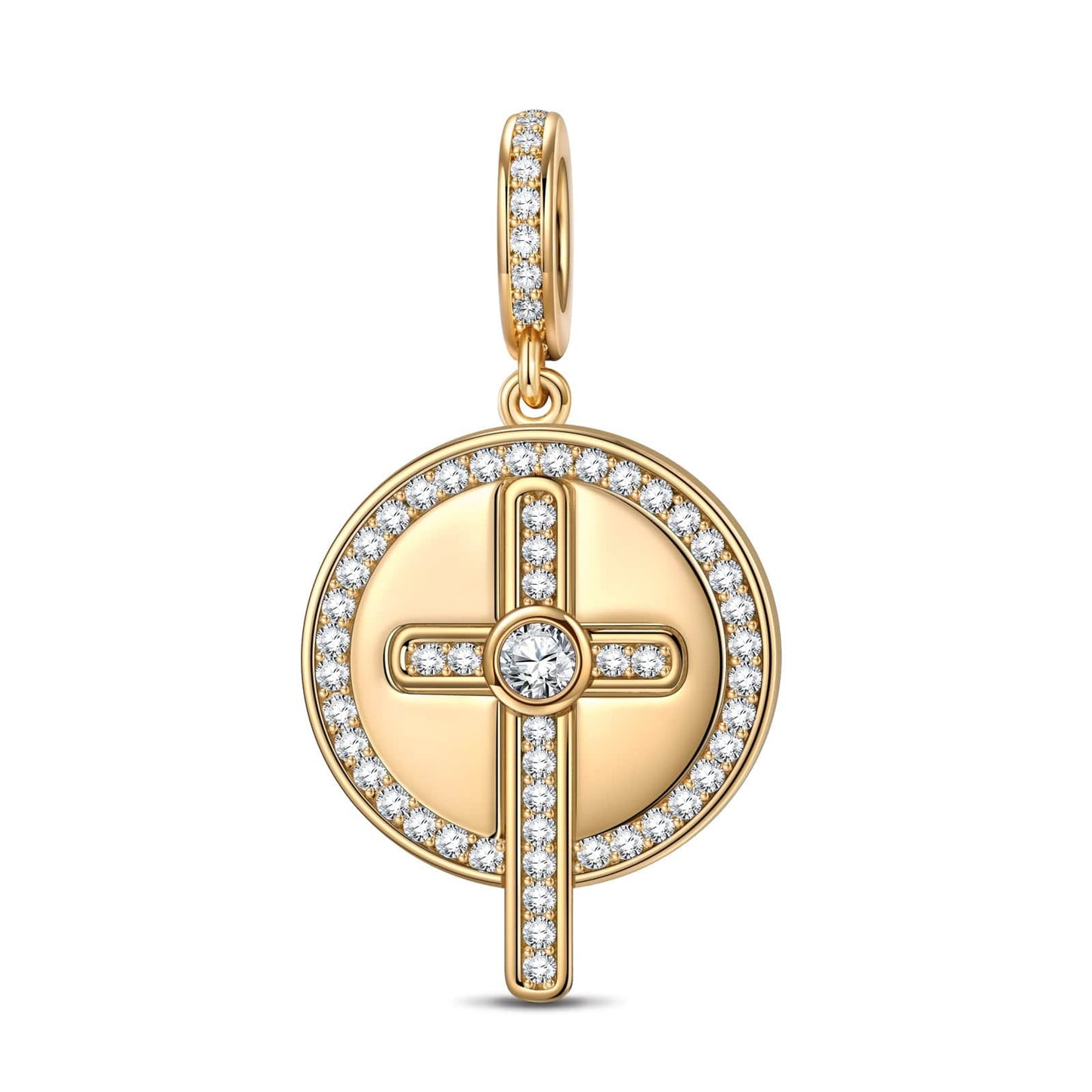 Sacred Overflow Tarnish-resistant Silver Dangle Charms In 14K Gold Plated