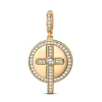 Sacred Overflow Tarnish-resistant Silver Dangle Charms In 14K Gold Plated