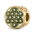 Coast Guard Tarnish-resistant Silver Charms With Enamel In 14K Gold Plated
