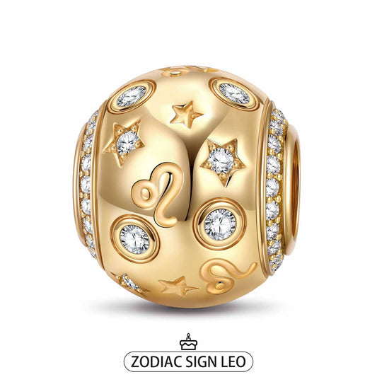 gona- Leo Tarnish-resistant Silver Constellation Charms In 14K Gold Plated