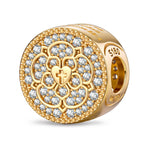 Guardian Rose Tarnish-resistant Silver Charms With Enamel In 14K Gold Plated