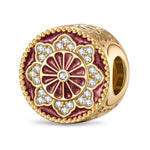 Timeless Rose Tarnish-resistant Silver Charms In 14K Gold Plated