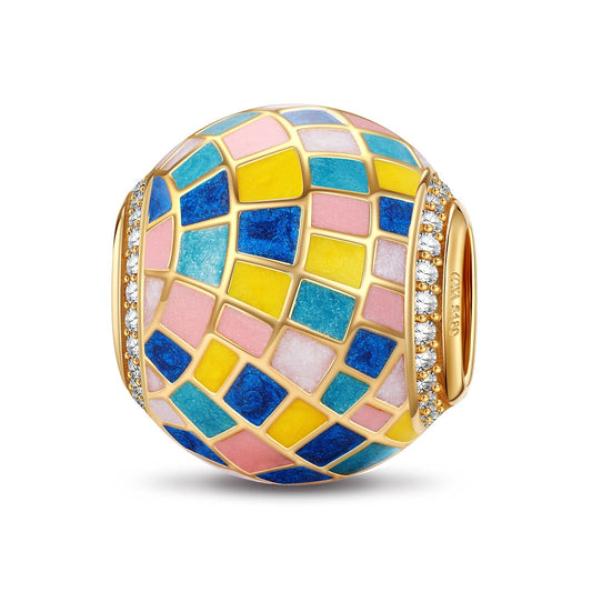 gona- Splendid Life Tarnish-resistant Silver Charms With Enamel In 14K Gold Plated