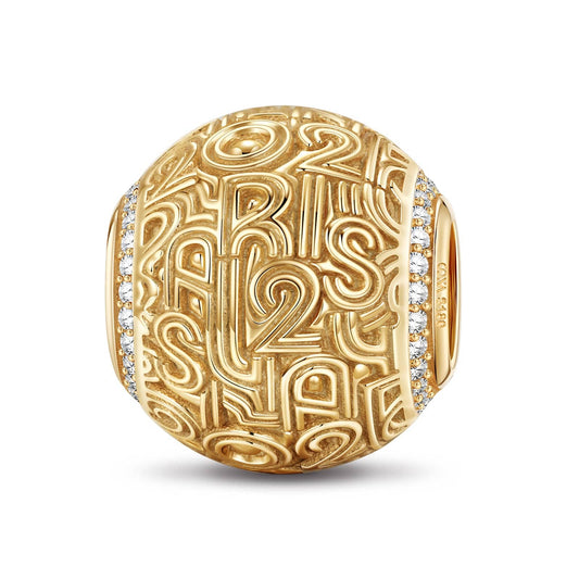 gona- Paris of the New Era Tarnish-resistant Silver Charms In 14K Gold Plated