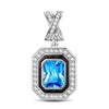 Timeless Glam Tarnish-resistant Silver Dangle Charms In White Gold Plated