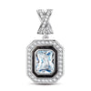 Timeless Glam Tarnish-resistant Silver Dangle Charms In White Gold Plated