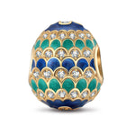 Colorful Celebration Tarnish-resistant Silver Easter Egg Charms With Enamel In 14K Gold Plated
