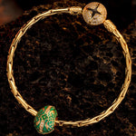 Renewal and Rebirth Tarnish-resistant Silver Easter Egg Charms With Enamel In 14K Gold Plated