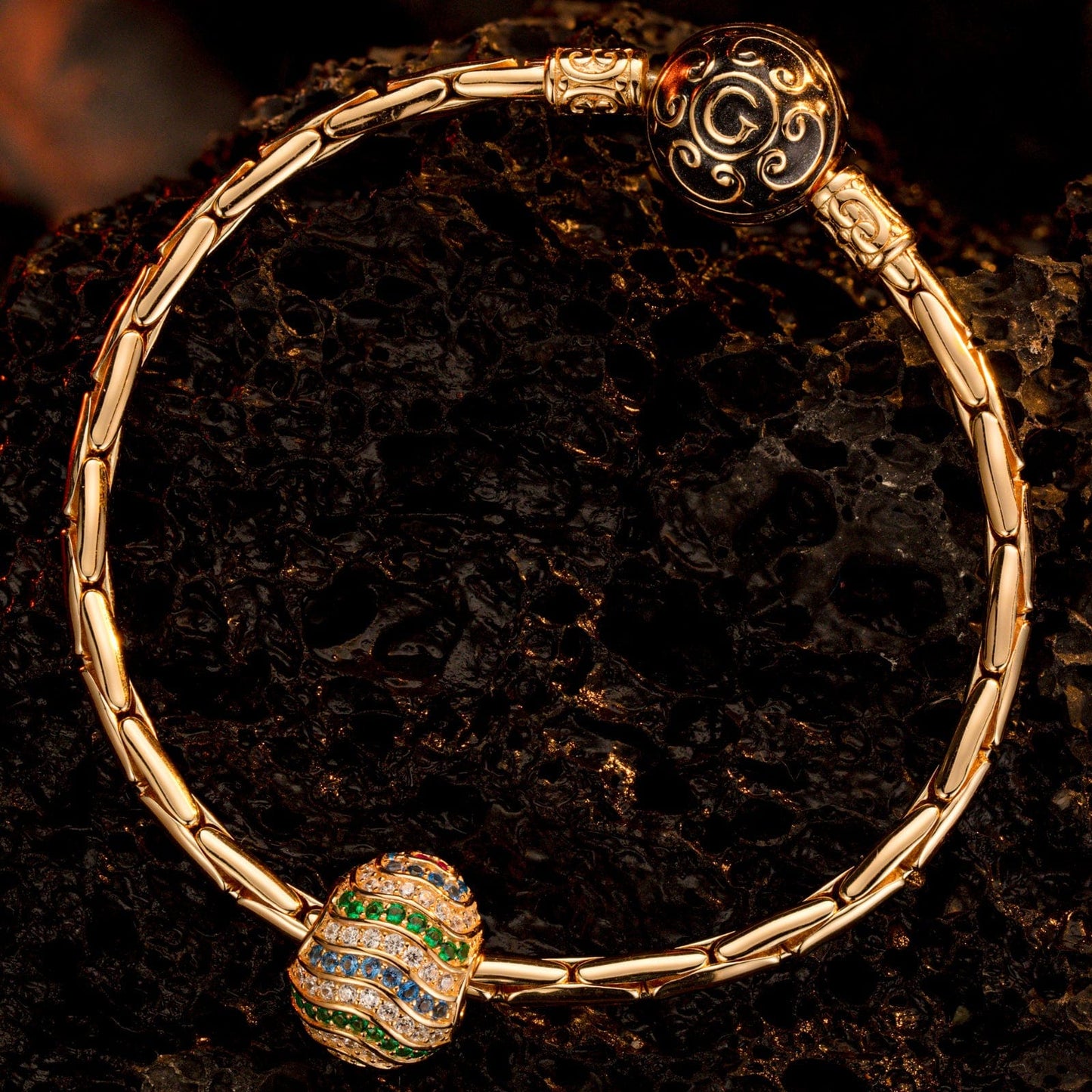 Fresh Start Tarnish-resistant Silver Easter Egg Charms In 14K Gold Plated