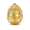 Bright Beginnings Tarnish-resistant Silver Easter Egg Charms In 14K Gold Plated