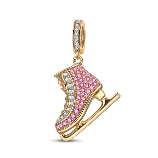 gona- Ice Fairies Tarnish-resistant Silver Dangle Charms In 14K Gold Plated
