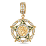 Valor's Tribute Tarnish-resistant Silver Dangle Charms In 14K Gold Plated
