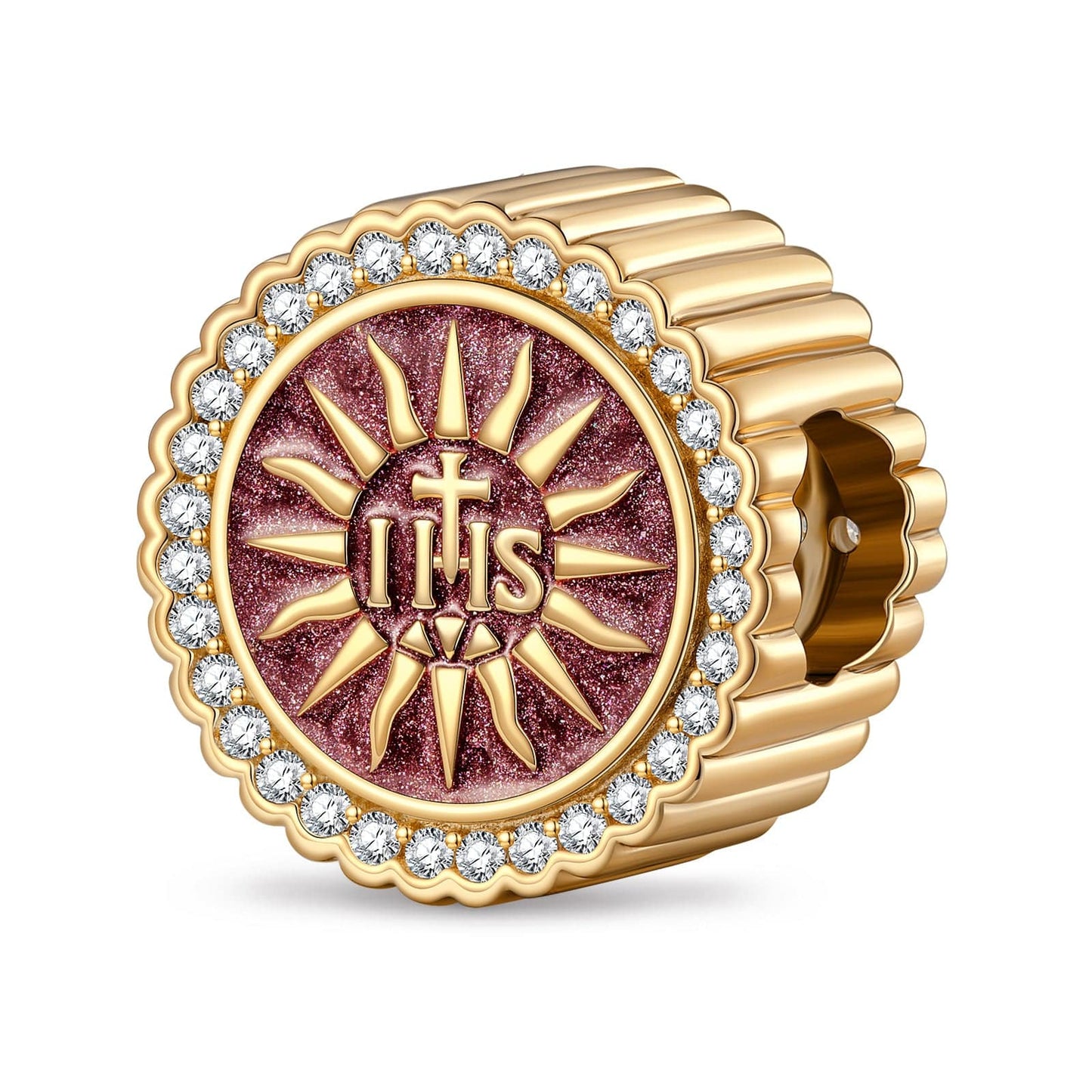 Worship and Belief Tarnish-resistant Silver Charms With Enamel In 14K Gold Plated