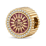 Worship and Belief Tarnish-resistant Silver Charms With Enamel In 14K Gold Plated