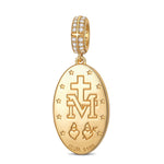 Divine Grace Tarnish-resistant Silver Dangle Charms In 14K Gold Plated