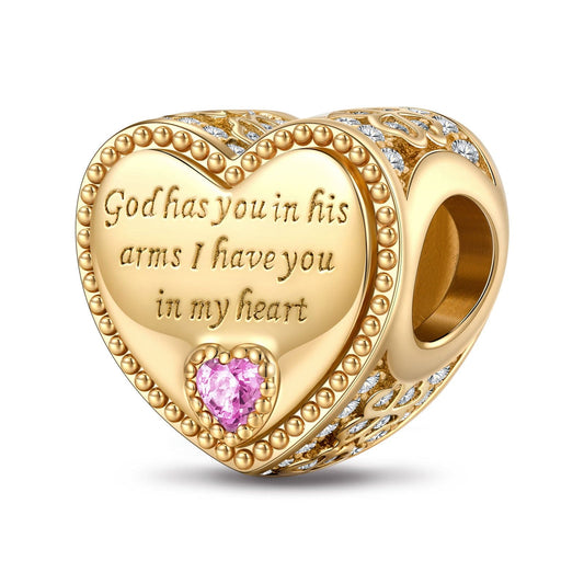 gona- I Have You In My Heart Tarnish-resistant Silver Charms In 14K Gold Plated